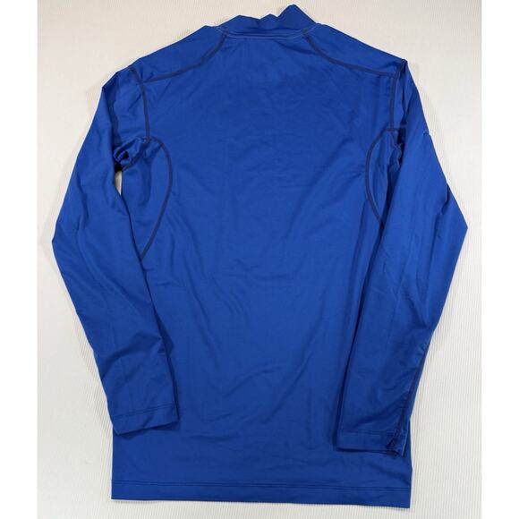 Nike Pro Combat Dri-Fit Compression Mock Neck Shirt Mens Large Blue - Picture 3 of 6